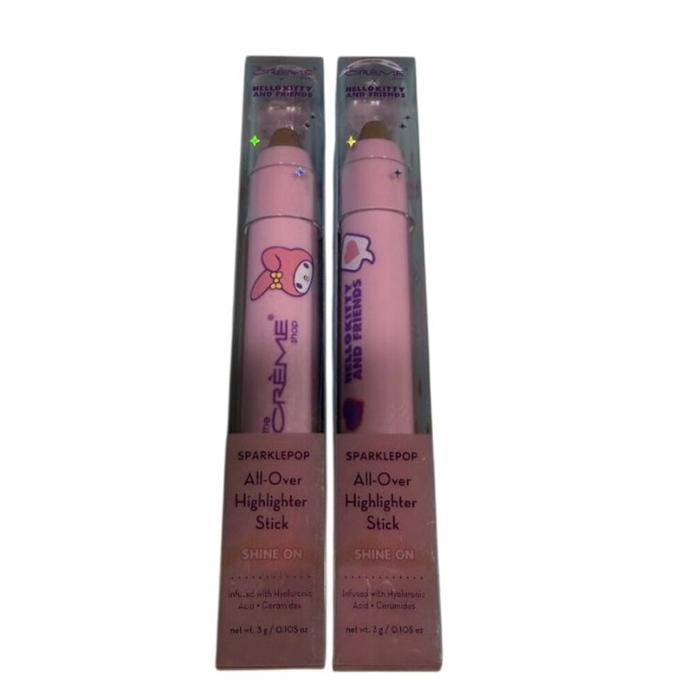 The Crème Shop X Hello Kitty Sparklepop All-Over Highlighter Stick Set of 2